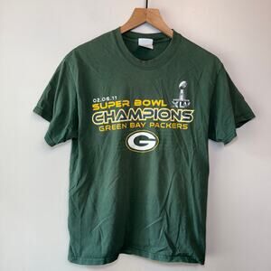 Port and Company Green Bay Packers Super Bowl Champions 2011 T-shirt Size Medium